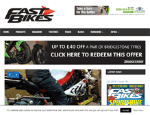 Tablet Screenshot of fastbikesmag.com